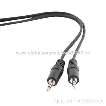 Audio cable with two 3.5mm stereo connectors, 10m